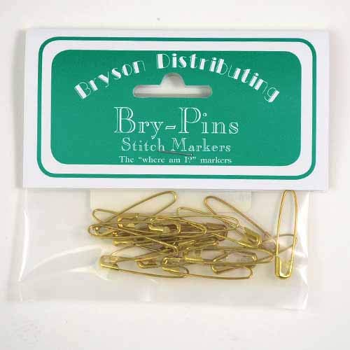 Bryson Bry-Pins Stitch Markers Coilless 1 1/4"