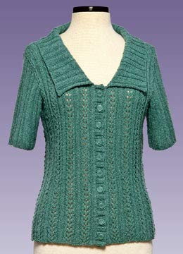 Double Eyelet Cardigan 176 Vermont Fiber Pattern