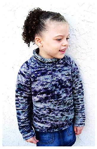 Knitting Pure & Simple Knitting Pattern #112 - Children's Bulky Top Down Pullover, Fast & Easy