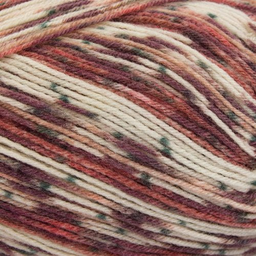 Opal Schafpate Yarn: Burgundy, Cream, 5090