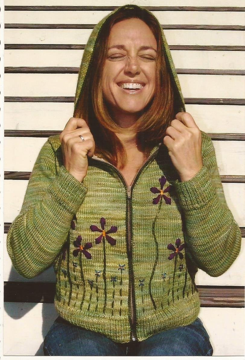 Dolce Handknits Knitting Pattern WJSE-0708 Jasper Zip-front Hoodie