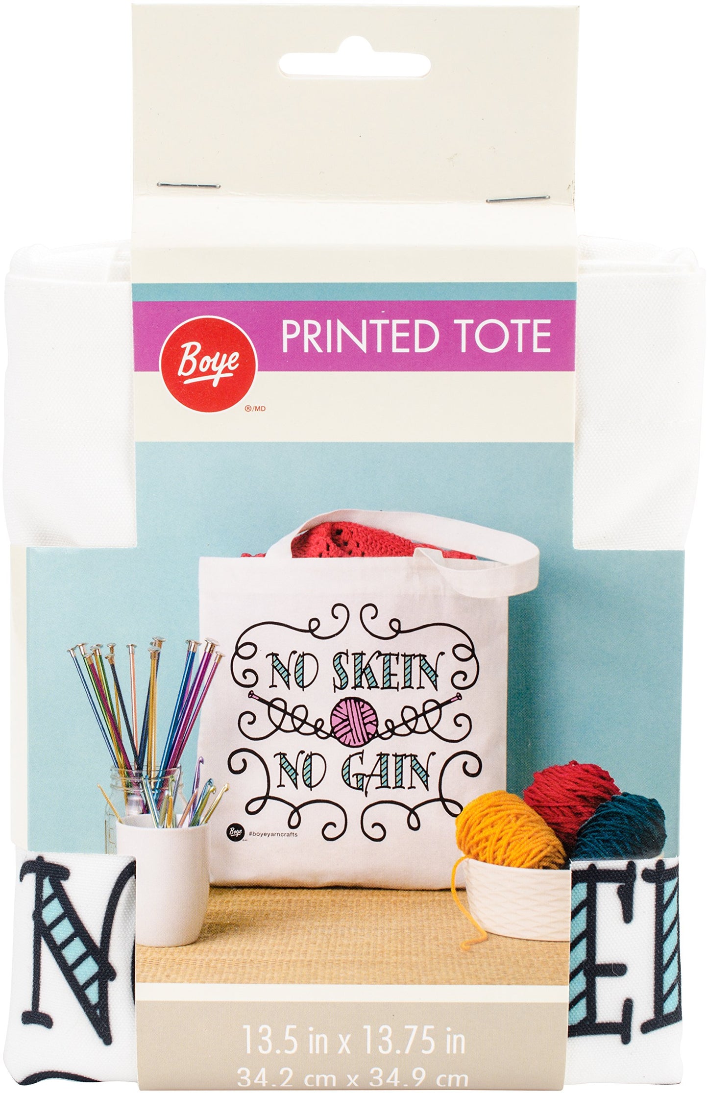 Boye Skein No Gain Canvas Tote Bag