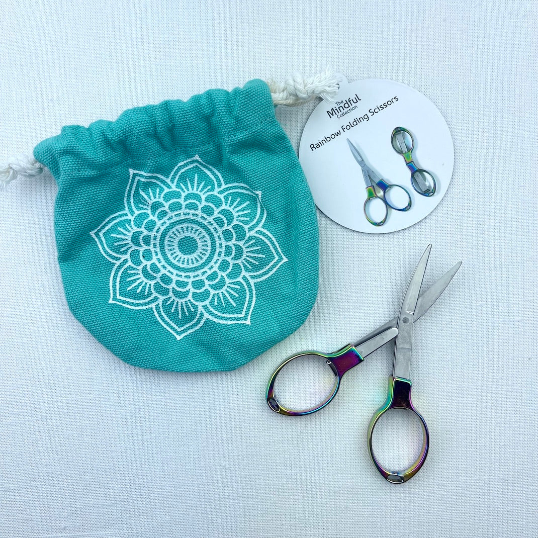 Knitter's Pride Mindful rainbow folding scissors