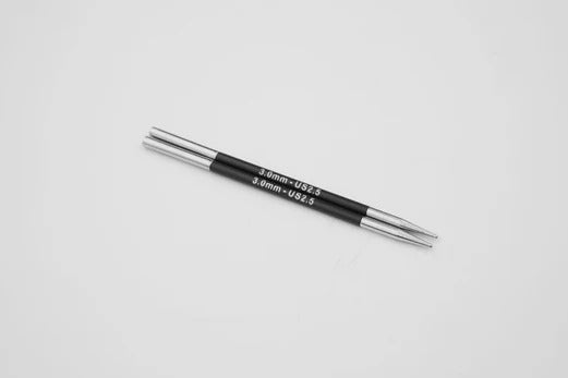 KnitPro Karbonz Interchangeable Circular Needles 4"(10cm) | US Size 3 (3.25mm)