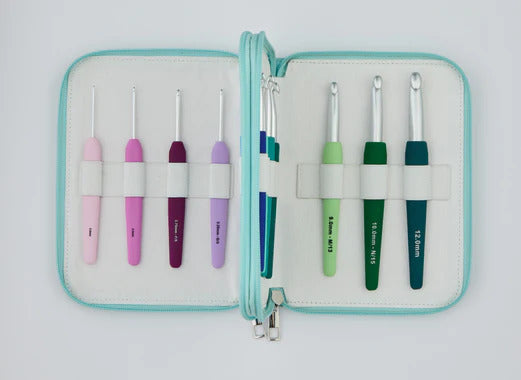 KnitPro Waves 2.0 Grade Multicolor Crochet Hooks Set - Hooks in Sizes 2mm to 12mm
