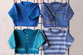 Ann Norling Pattern #29 Kid's Basic Pullover, Cardigan & Vest