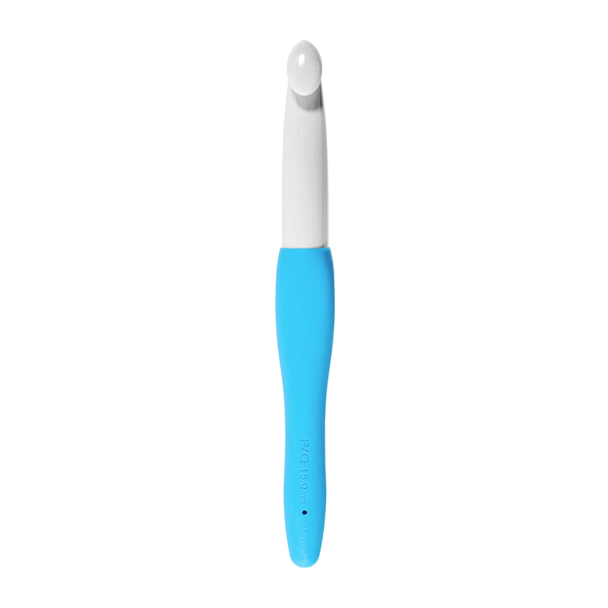 Clover Needlecraft Amour Crochet Hook: 15.00mm, 15 mm, Blue & White (CL1059)