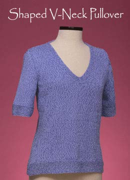 Shaped V-Neck Pullover 133 Vermont Fiber Pattern