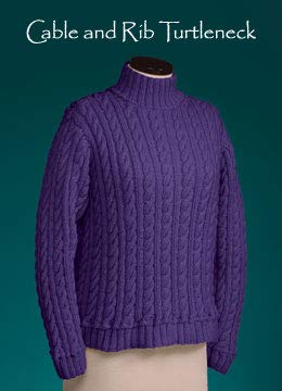 119 Vermont Fiber Pattern Cable & Rib Tutleneck