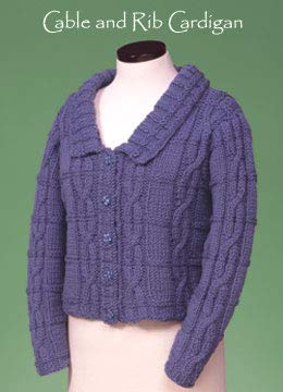 Cable & Rib Cardigan 129 Vermont Fiber Pattern
