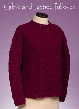 Cable & Lattice Pullover 130 Vermont Fiber Pattern