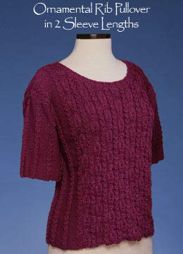 Ornamental Rib Pullover 143 Vermont Fiber Pattern
