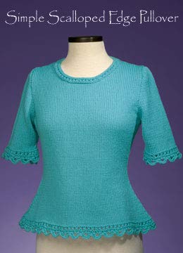 Simple Scalloped Edged Pullover 159 Vermont Fiber Pattern