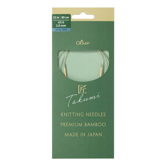 Takumi Pro Circular Knitting Needles 32"-US 0/2.0 mm