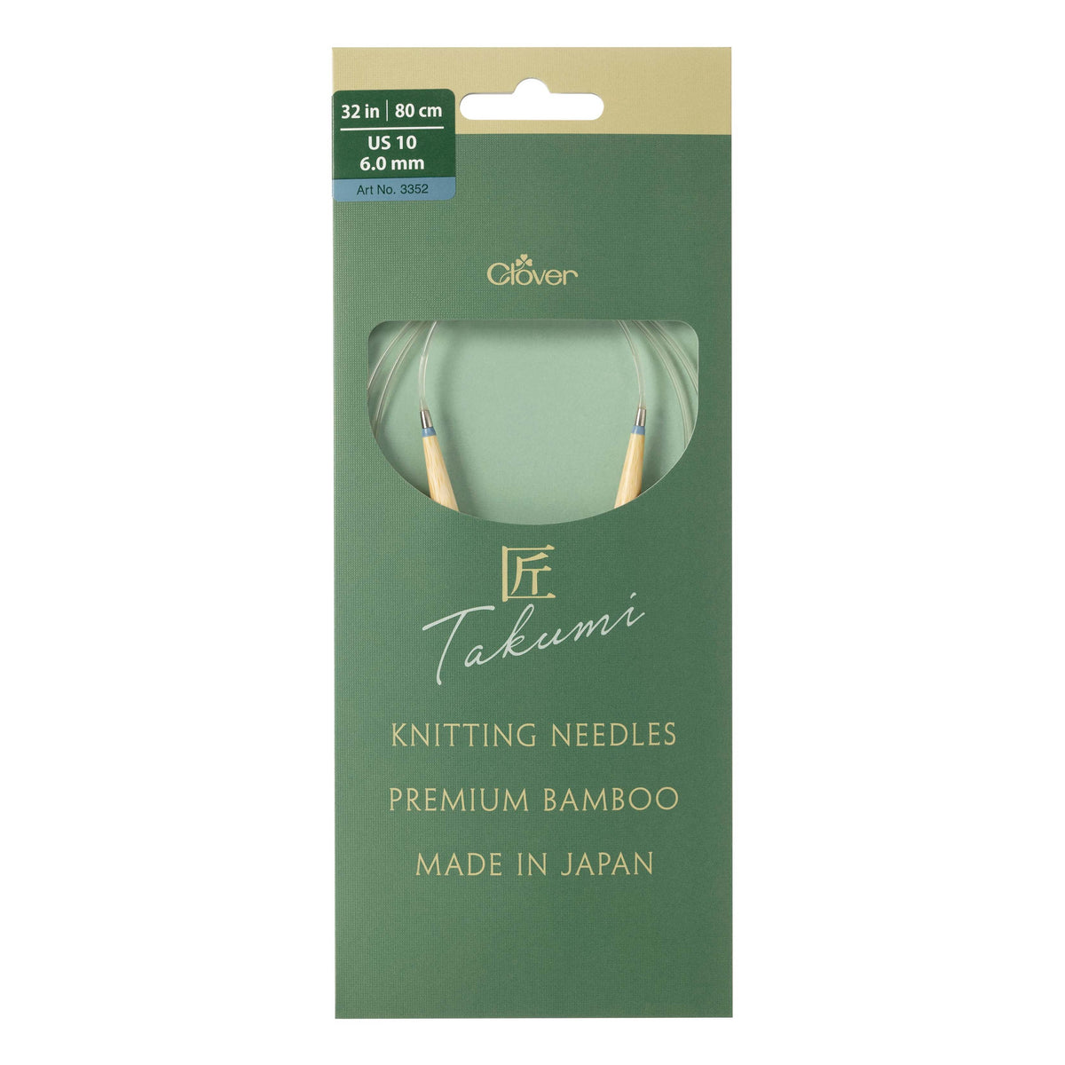 Takumi Pro Circular Knitting Needles 32"-US 10/6.0 mm