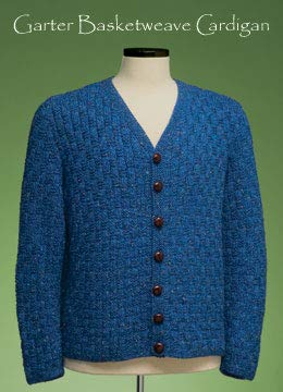 Garter Basketweave Cardigan 161 Vermont Fiber Pattern