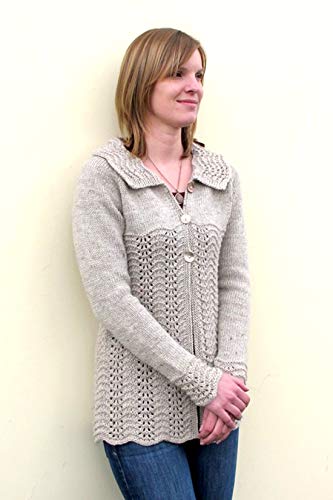 Easy Lace Cardigan 1307 Knitting Pure & Simple Pattern