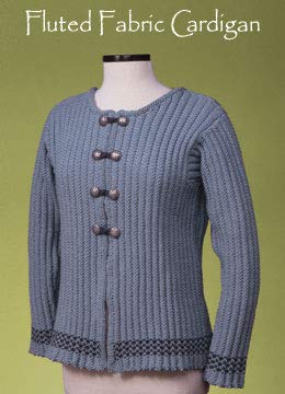 Fluted Fabric Cardigan 137 Vermont Fiber Pattern