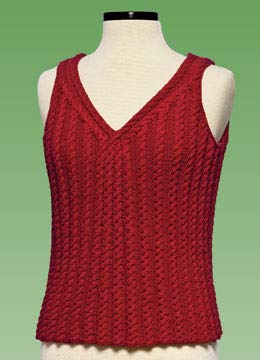 Cable Tank Top 177 Vermont Fiber Pattern