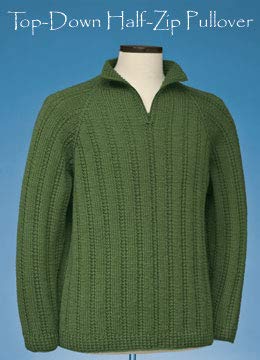 Top Down Half Zip Pullover 166 Vermont Fiber Pattern
