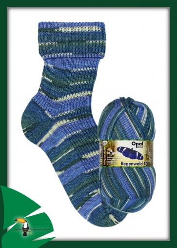Sock Yarn Regenwald 17 4ply 11097 Color Opal