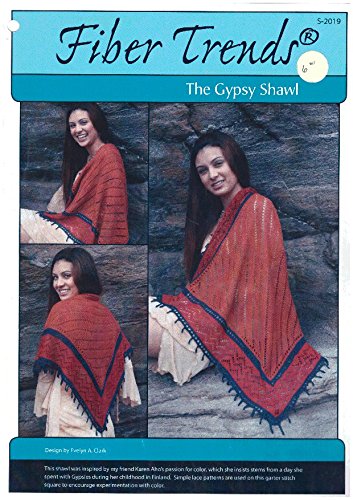 The Gypsy Shawl Shawl - Fiber Trends Knitting Pattern S-2019 - Design By Evelyn Clark