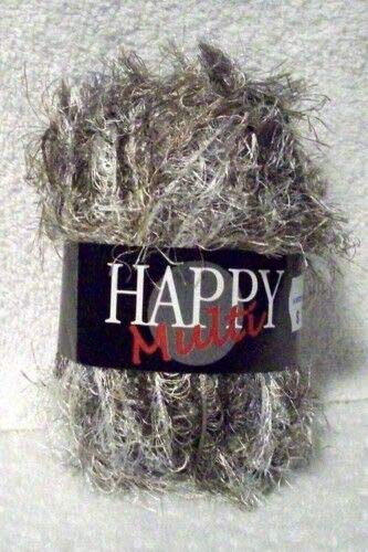 Happy Novelty Yarn from Idena 73 Silver Multi