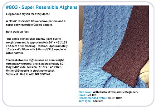 Cabin Fever #803 Super Reversibles (Afghans) by Lynda Gemmell