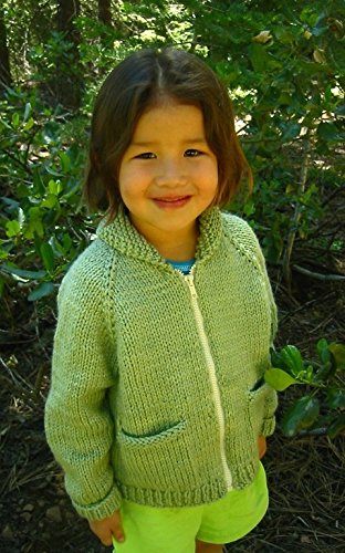 Knitting Pure & Simple Knitting Pattern #249 Children's Bulky Neck Down Jacket, Quick & Easy Knit
