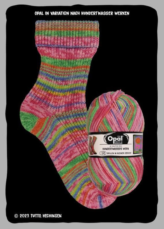 Opal Hunderwassers Werk Sock Yarn 04051 Small Glasses