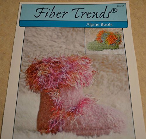 Children's Alpine Boots Fiber Trends CH-47 Hand knitting Pattern ##bondknitter