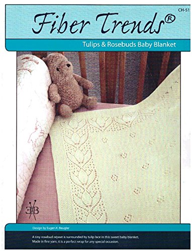 Tulips & Rosebuds Baby Blanket (Fiber Trends CH-51)