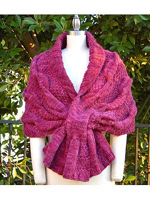 Oscillation Wrap Knitting Pattern by Pam Pwers