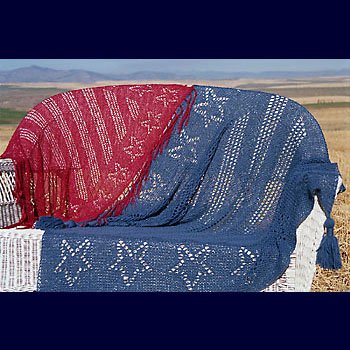 Stars & Stripes Scarves For Three Craft Pattern