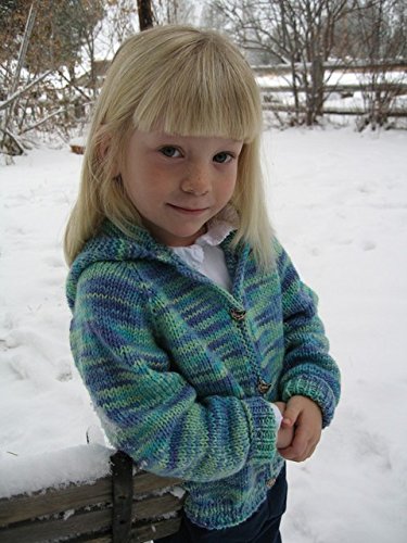Knitting Pure & Simple Pattern #981 Children's NeckDown Cardigan - Easy Knit in 3 Styles
