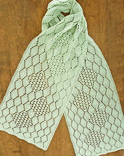 Fiber Trends Hydrangea Lace Scarf Knitting Pattern AC83