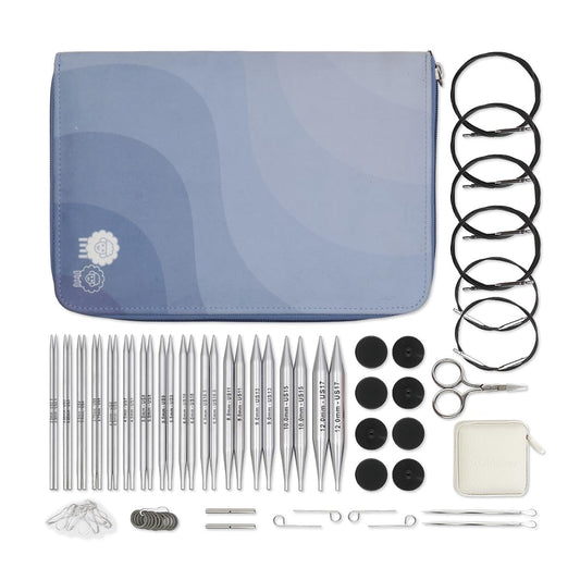 KnitPro Nova Grande Interchangeable Needle Set 5" (13cm), 14 US Sizes (2.5 to 17)
