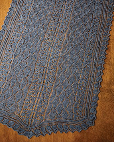 Berry Blue-tiful Summer Shawl - Fiber Trends Knitting Pattern S-2022 - Design By Joan Schrouder