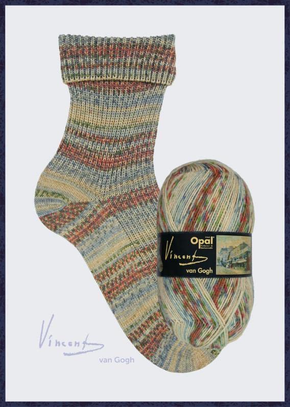 Opal 4ply Sock Yarn 5437 The Restaurant Vincent Van Gogh
