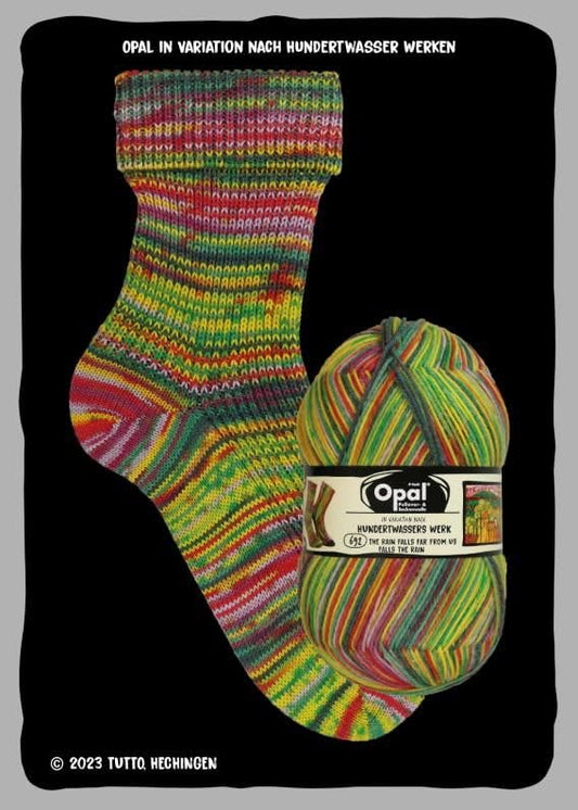 Opal Hunderwassers Werk Sock Yarn 040556 Rain Falls