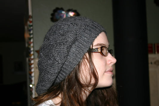 Ebb & Flow Slouch Hat Knitting Pattern