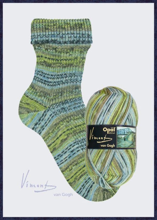 Opal 4ply Sock Yarn 5434 The Bridge Vincent Van Gogh