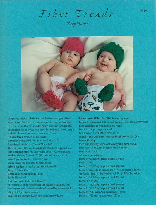 Fiber Trends: Baby Basics: Pattern CH-36