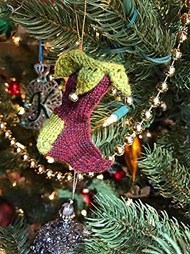 Elvish Mini Christmas Ornament Knitting Pattern