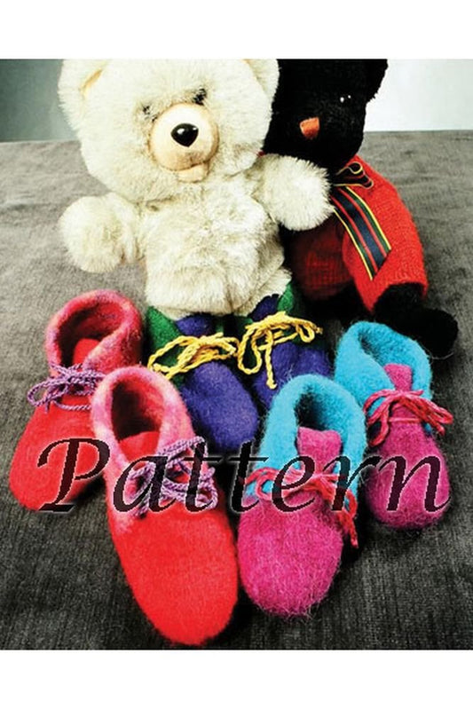 Childrens Felt Boot SlippersPattern [Shoes]