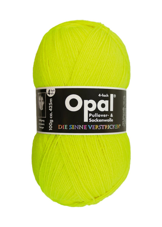 OPAL Sockengarn Neon uni, col. 2012 Yellow, 4ply