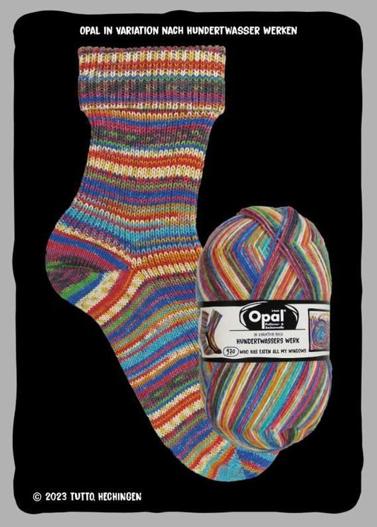 Opal Hunderwassers Werk Sock Yarn 04055 Windows