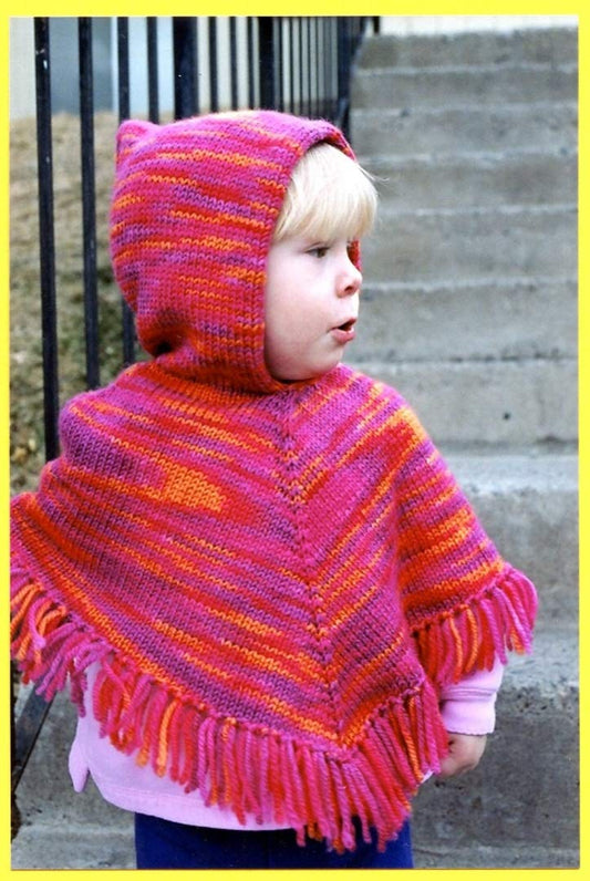 Knitting Pure & Simple Knitting Pattern #243 Children's Poncho