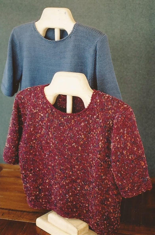 Gentle Breeze Tee Fiber Trends Knitting Pattern LL482