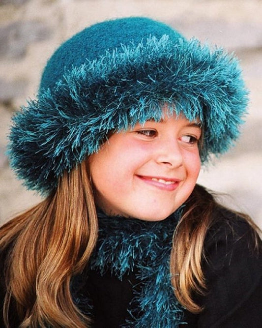 Fiber Trends Girl Talk Felted Hat Knitting Pattern CH-40